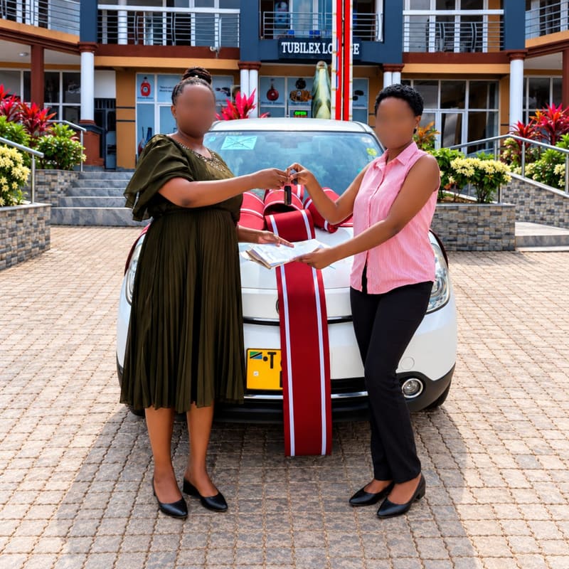 Mazda Verisa delivered to a JapanAuc buyer in Tanzania